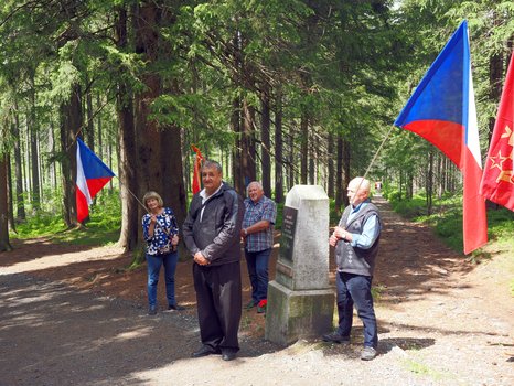 Petr Šimůnek, Stellv. Vorsitzender des ZK der KSČM, spricht