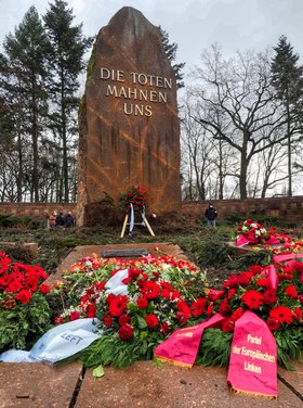 Blick auf die Gedenkstätte der Sozialisten in Berlin-Friedrichsfelde